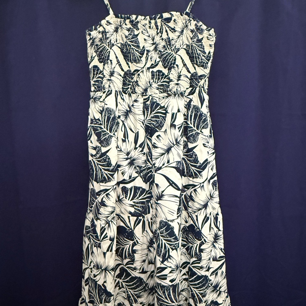 Camellia Womens Dress Pockets Spring Casual Chic Boutique Day Dress vacation EUC